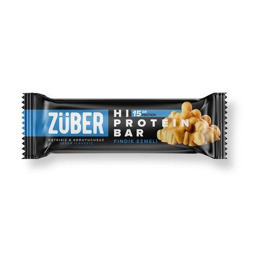 züber54887 Züber Fındıklı Hi-Protein Bar 45 Gr