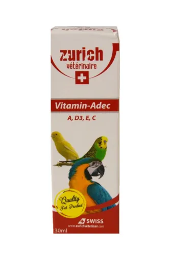 Zurich 1186907 Adec Kuşlar Için Vitamin 30 Ml