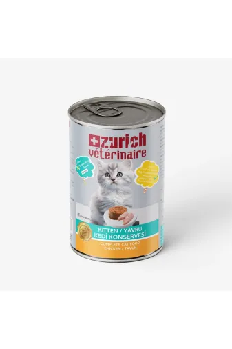 Zurich ZRCK-1008 Veterinaire Pate Tavuklu Yavru Kedi Konservesi 415 Gr