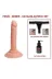 14 Cm Belden Bağlamalı Realistik Testissiz Dildo Penis Set 1