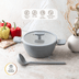 1500> Emsan Swiss Cyrstal Rs Derin Tencere Gri 20 Cm 1