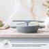 1600* Emsan Swiss Cyrstal Rs Karnıyarık Tenceresi Gri 24 Cm 1