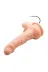 17 Cm Belden Bağlamalı Gerçekçi Titreşimli Dildo Vibratör Penis 4