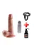 17 Cm Belden Bağlamalı Kumandalı Gerçekçi Titreşimli Dildo Vibratör Penis 1