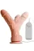 17 Cm Belden Bağlamalı Kumandalı Gerçekçi Titreşimli Dildo Vibratör Penis 4