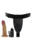 17,5 Cm Belden Bağlamalı Titreşimli Realistik Dildo Penis Set 3