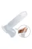 19 Cm Şeffaf Realistik Damarlı Vantuzlu Dildo Penis 3
