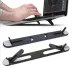 2 Kademeli Katlanabilir ve Yapışkanlı Laptop Standı Siyah (4745) 4