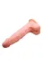 20,5 Cm Oynar Başlı Titreşimli Realistik Vibratör Penis - Rota Dong 3