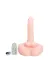 21 Cm Oynar Başlı Titreşimli Sesli Çift Girişli Realistik Vibratör Masturbatör Penis 2