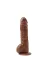 22,8 Cm Realistik Titreşimli Melez Vibratör Dildo Penis 1