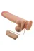 24 Cm Kıkırdaklı Çift Katmanlı Gerçekçi Titreşimli Dildo Vibratör Penis 4