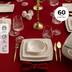24.999 TL. Emsan Fine Bone Hale 60 Parça 12 Kişilik Kare Yemek Takımı Gold 2