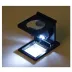 28x28 Mm Katlanır Sayaçlı Metal Lüp, 2 Led Işıklı Büyüteç Tekstil Th9005a 3