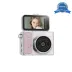 2K Mini Dijital Retro Video Kamera Flaşlı Dijital Vlog Mini Fotoğraf Makinesi Türkçe Menü Pembe 1