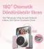 2K Mini Dijital Retro Video Kamera Flaşlı Dijital Vlog Mini Fotoğraf Makinesi Türkçe Menü Pembe 4