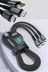 3-İN Dvip 100W 3'ü 1 Arada 5A Hızlı Şarj Kablosu Usb C Usb C+Lightning+Mikro Usb Kablosu 3