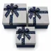 3PCS D.DÖRTGEN ÇİZGİLİ MİX RENKLİ KARTON HEDİYE KUTUSU KURDELALI 22.5X15.5-20.5X13.5-18.5X11.5CM (4745) 3