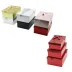 3PCS D.DÖRTGEN PARLAK MİX RENKLİ - KABARTMA DESEN KARTON HEDİYE KUTUSU KURDELALI 22.5X15.5-20.5X13.5-18.5X11.5CM (4745) 1