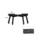 4 ADET SİYAH SOFRA AYAK KOMPLE PLASTİK 20CM AÇ KAPA (4745) 1