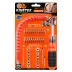 43PCS SİLİKON SAP AKROBAT UZATMALI TORNAVİDA BİTS SETİ MANYETİK UÇ TUTUCU KTX-3451 (4745) 1