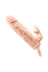 5 Cm Dolgu Uzatmalı 10 Fonksiyonlu Çift Titreşimli Penis Kılıfı Prezervatif Vibratör 2
