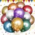 60312024 Gemar Metalik Balon Karışık Renk 100'lü Paket - 28*11 2
