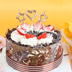 70112024 Vıp Gold Heart Candle2 Adet  Metalik Gold Kalpli Pasta Mumu 1 Adet Yıldız Mum 1