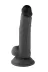 7.1” Realistik Dildo Siyah 18 Cm 2