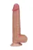 8" Dual Layer Oynar Derili Realistik Melez Penis 20 1