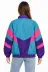 80’ler Retro Wintage Dijital Baskılı Fermuarlı Rüzgar Kesici Mevsimlik Ceket - 3XL - Çok Renkli 4
