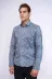 Açık Mavi Desenli Slim Fit Gömlek - Wessi - XL / Mavi 4