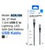 Acl Ack-104 3A 27 W 1.2 Mt Usb-C To Lightning Led Işıklı Usb Şarj Kablo 2