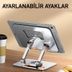 ACL T-126 Katlanabilir 4”-12.9”Inç Için 360° Ayarlanabilir Telefon Tablet Tutucu 4