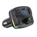 AFT-10. Acl Aft-10 Wireless, 1A 2Xusb, Tf Kartlı Type-C, Rgb Işıklı Fm Transmitter Wireless 1