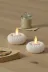 AHWALL AHWTEA003 Minimal 1 Adet Tealight Pilli Mantar Lamba Tutucu, Led Işıklı Mumluk 2