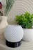 AHWALL AHWTEA004 Minimal 1 Adet Tealight Pilli Örgü Dokulu Lamba, Led Işıklı Mumluk, Mini Abajur 2