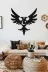 AHWALL AW00441 Çift Başlı Kartal Ve Ay Yıldız Temalı Dekoratif Ahşap Tablo 2