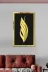AHWALL AW70006 Mdf Üstü Aynalı Pleksi Kaligrafi Allah Yazılı Tablo Siyah Gold 2