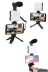 Akıllı Telefon Vlog Kiti Tripod Mini krofonlu Telefon Tutucu 4