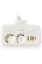 Akım Korumalı 2’li Ayrı Anahtarlı Priz, 2x Priz, 3x USB, 1x Type-C, 2 mt Kablo, Hızlı Şarj 4