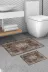 ALANUR 510616 Trend Kaymaz Taban Dijital Banyo 2'li Klozet Takımı Kahve 1