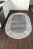 Alanur Home 1460-Trend-Banyo-Oval Eko Trend Djt Banyo Paspası Yıkanabilir Kaymaz Taban 1460 Oval Modern Gri 3