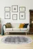 Alanur Home 1460-Trend-Oval Eko Trend Djt Halı Yıkanabilir Kaymaz Taban 1460 Oval Modern Gri 1