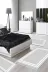 Alanur Home 1696-yatak-3-pcs-K-S Eko Trend Djt Yıkanabilir Kaymaz Taban 3 Lü Yatak Odası Takımı 1696 Bordürlü Gri Beyaz 1