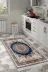 Alanur Home 1909-Trend-Banyo Eko Trend Djt Banyo Paspası Yıkanabilir Kaymaz Taban 1909 Osmanlı Mavi 3