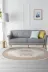 Alanur Home 400623-K-S-Oval Krem Keçe Tabanlı Saçaklı Dijital Oval Halı 2