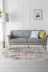 Alanur Home 400635-K-S-Oval Pudra Trend Keçe Tabanlı Saçaklı Dijital Oval Halı 1