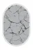 Alanur Home 400698-K-S-Oval Alanur Trend Keçe Tabanlı Saçaklı Dijital Halı Oval Gri? 2
