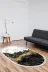 Alanur Home 400701-K-S-Oval Alanur Trend Keçe Tabanlı Saçaklı Dijital Halı Oval Krem 1